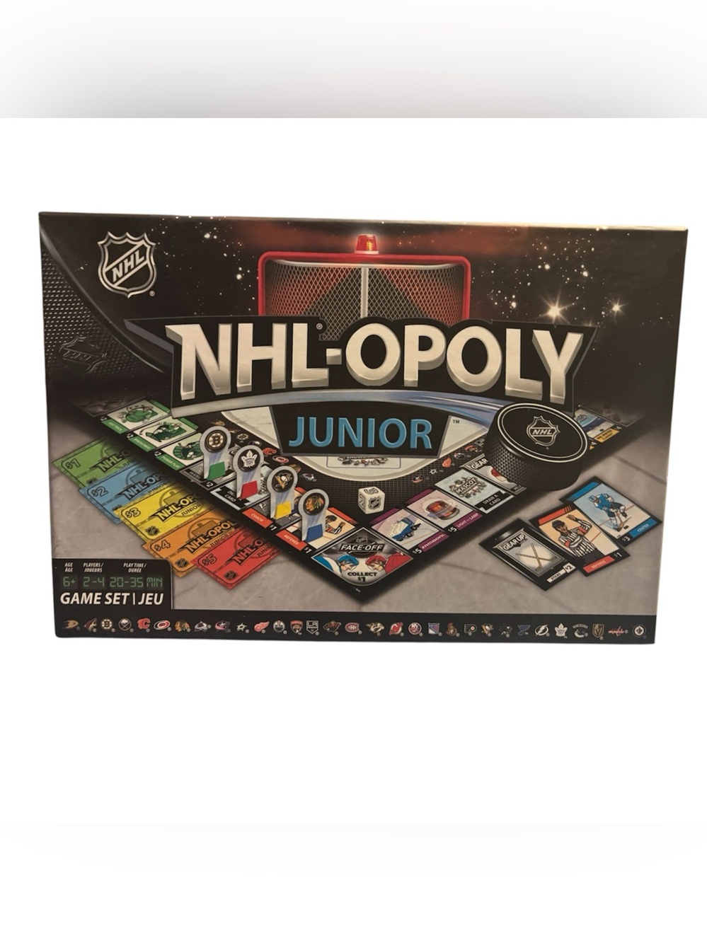 NHL-Opoly JUNIOR NHL Hockey BOARD GAME  - COMPLETE
